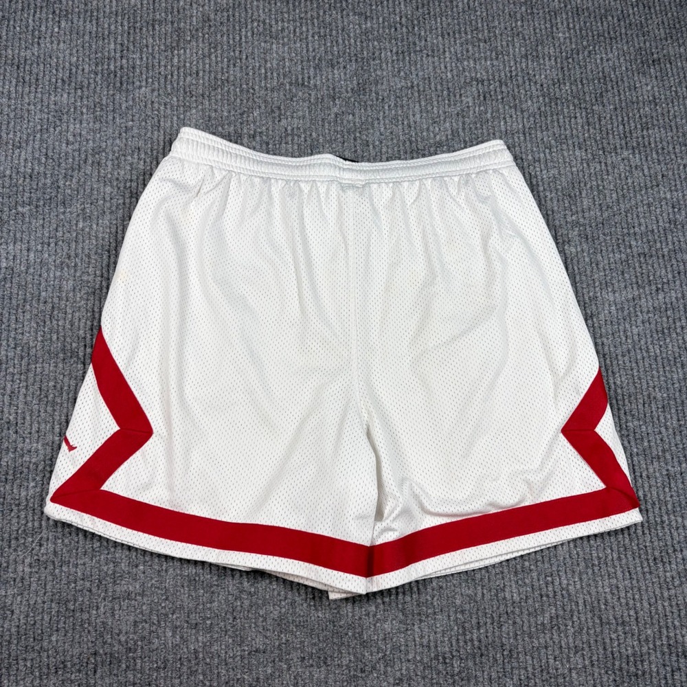 Jordan Shorts Men's M Sport Mesh Diamond White Red DO5032-100 - Picture 4 of 8